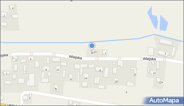 Gosławice, Wiejska, 1b, mapa Gosławice