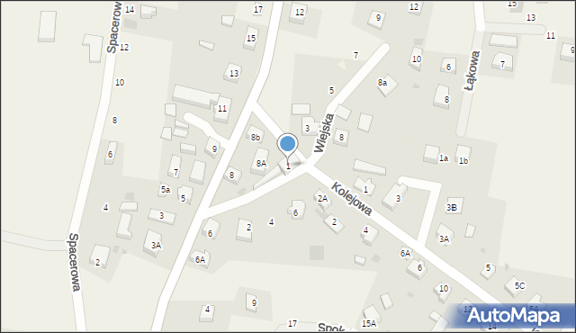 Goszczyno, Wiejska, 1, mapa Goszczyno