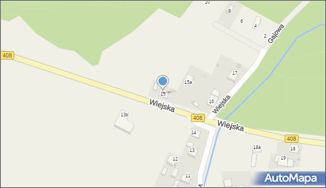 Goszyce, Wiejska, 15, mapa Goszyce