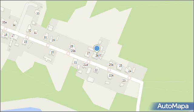 Grabówka, Wiejska, 26, mapa Grabówka