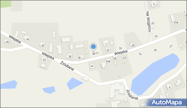 Grabówko, Wiejska, 34, mapa Grabówko