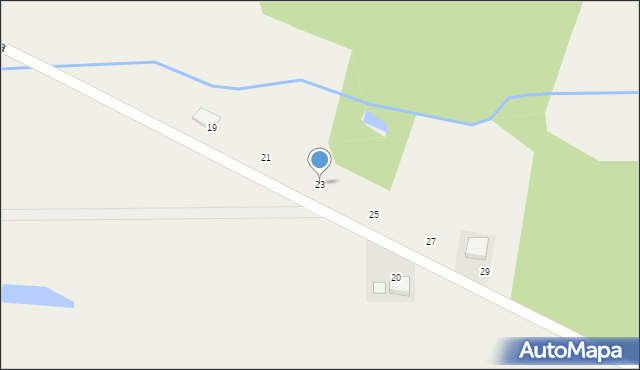 Granowiec, Wiejska, 23, mapa Granowiec