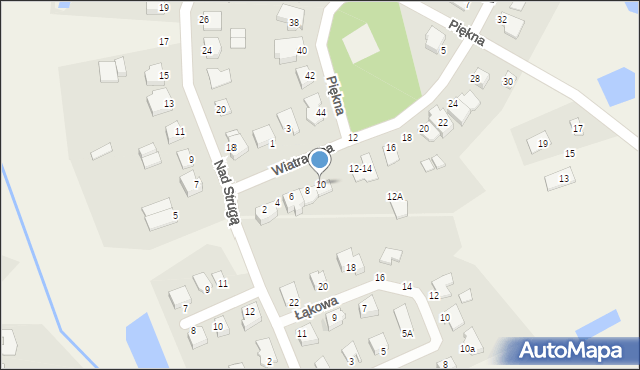 Grębocin, Wiatraczna, 10, mapa Grębocin