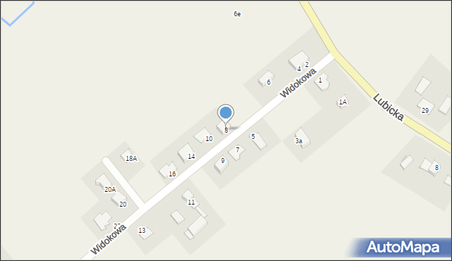 Grębocin, Widokowa, 8, mapa Grębocin