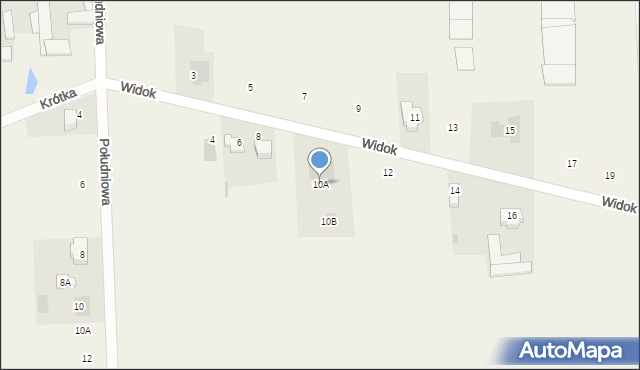 Gręzów, Widok, 10A, mapa Gręzów