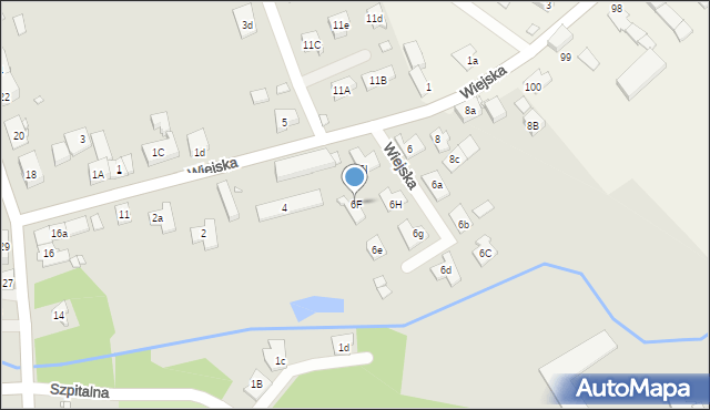 Grodków, Wiejska, 6F, mapa Grodków