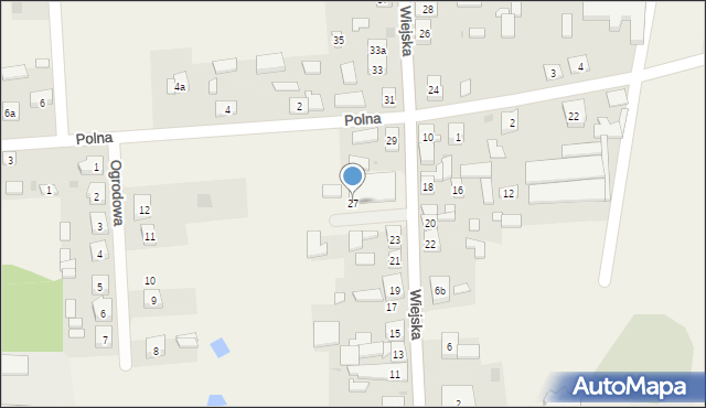 Grodziec, Wiejska, 27, mapa Grodziec