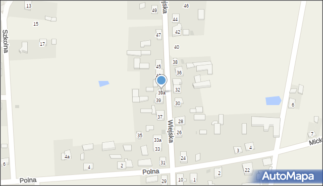 Grodziec, Wiejska, 39a, mapa Grodziec