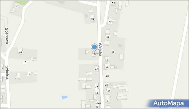 Grodziec, Wiejska, 49, mapa Grodziec