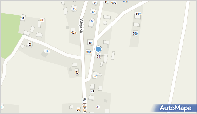 Grodziec, Wiejska, 54, mapa Grodziec