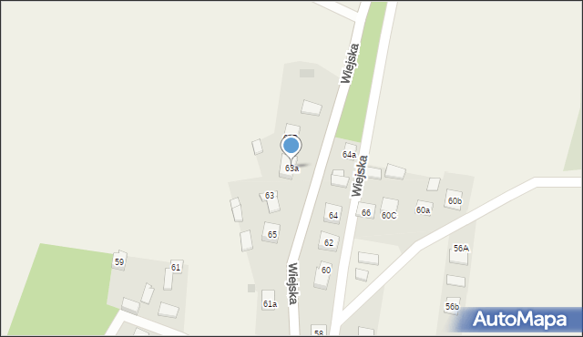 Grodziec, Wiejska, 63a, mapa Grodziec