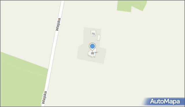 Grodziec, Wiejska, 68, mapa Grodziec