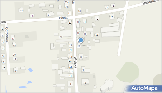 Grodziec, Wiejska, 8, mapa Grodziec