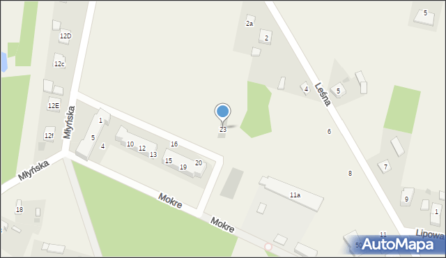 Grodziec, Wierzbowa, 23, mapa Grodziec