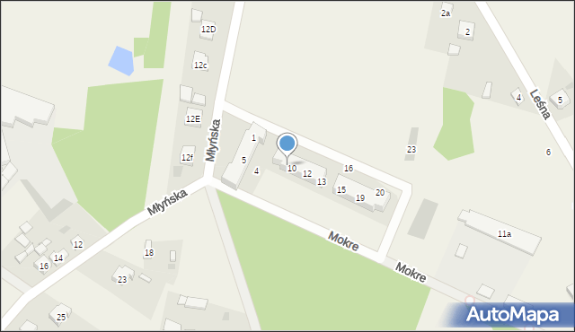 Grodziec, Wierzbowa, 9, mapa Grodziec