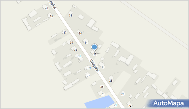 Grodzisk, Wiejska, 32, mapa Grodzisk