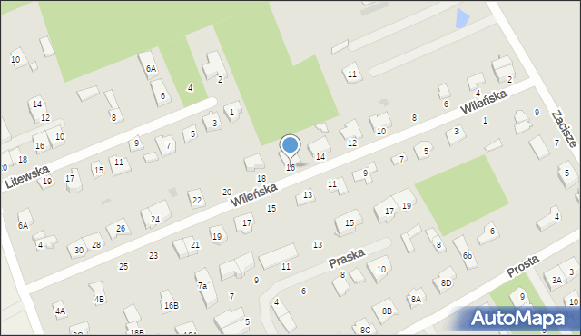 Grodzisk Mazowiecki, Wileńska, 16, mapa Grodzisk Mazowiecki