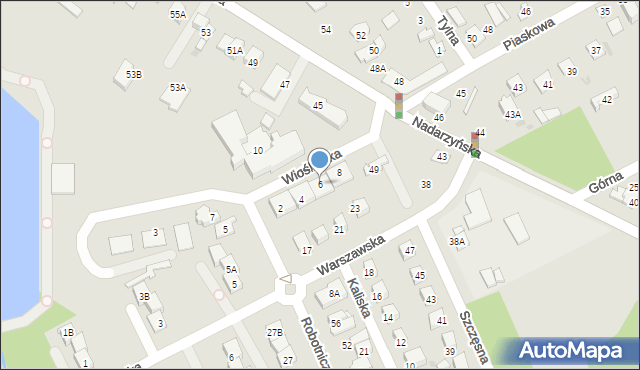Grodzisk Mazowiecki, Wioślarska, 6, mapa Grodzisk Mazowiecki
