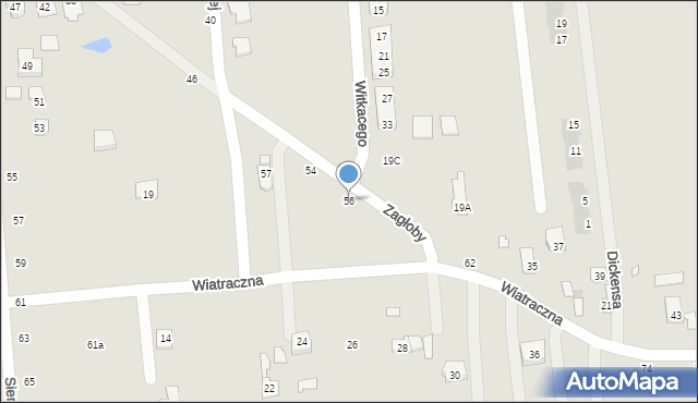 Grójec, Wiatraczna, 56, mapa Grójec