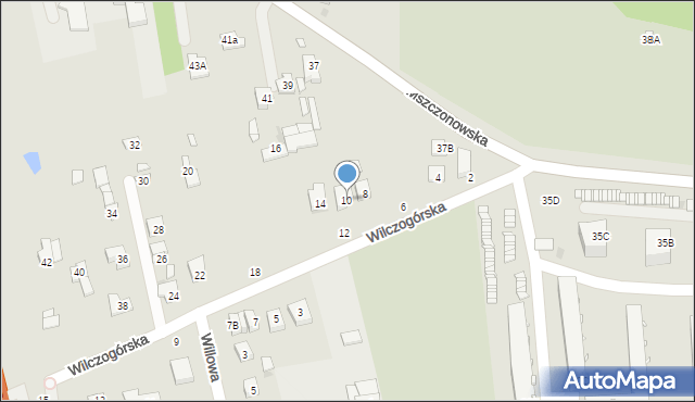 Grójec, Wilczogórska, 10, mapa Grójec