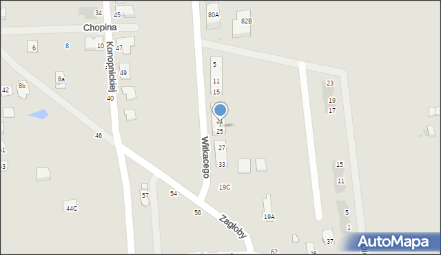 Grójec, Witkacego Stanisława, 23, mapa Grójec