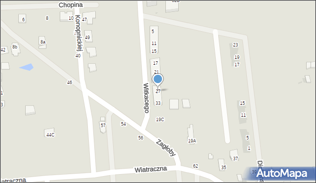 Grójec, Witkacego Stanisława, 27, mapa Grójec