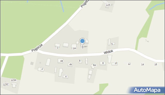 Gromnik, Widok, 3, mapa Gromnik