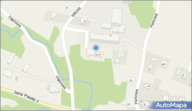 Gromnik, Witosa Wincentego, 2, mapa Gromnik