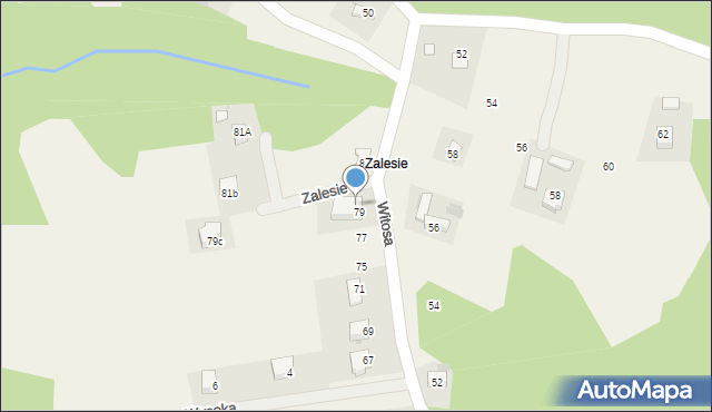 Gromnik, Witosa Wincentego, 79a, mapa Gromnik