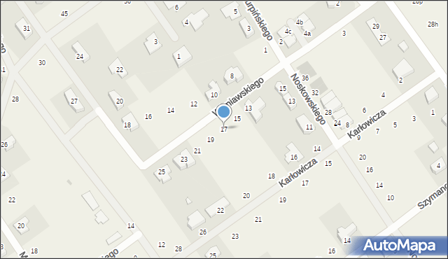 Gruszczyn, Wieniawskiego Henryka, 17, mapa Gruszczyn