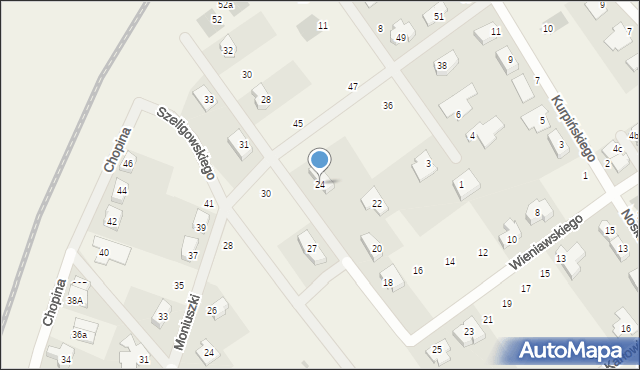 Gruszczyn, Wieniawskiego Henryka, 24, mapa Gruszczyn