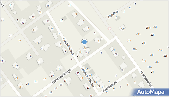 Gruszczyn, Wieniawskiego Henryka, 4b, mapa Gruszczyn