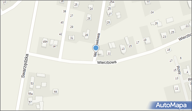 Gruszczyn, Wierzbowa, 7, mapa Gruszczyn