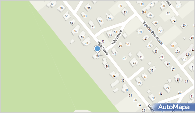 Gruszczyn, Wieżowa, 40, mapa Gruszczyn