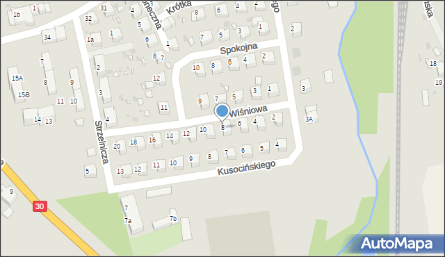 Gryfów Śląski, Wiśniowa, 8, mapa Gryfów Śląski