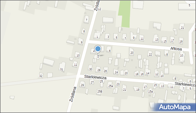 Grzegorzew, Witosa Wincentego, 2, mapa Grzegorzew