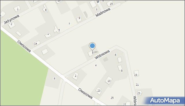 Gurówko, Wiśniowa, 3, mapa Gurówko