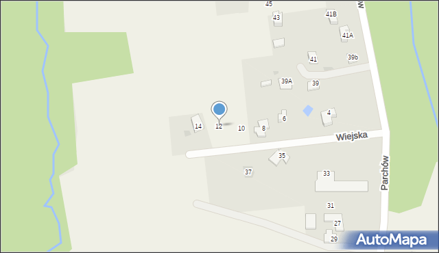 Hażlach, Wiejska, 12, mapa Hażlach