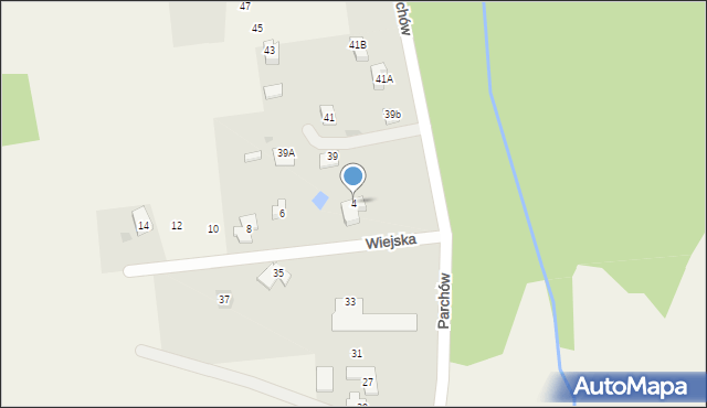 Hażlach, Wiejska, 4, mapa Hażlach