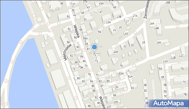 Hel, Wiejska, 71, mapa Hel