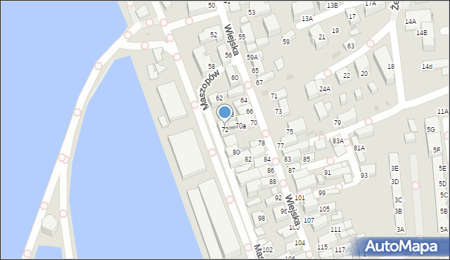 Hel, Wiejska, 72, mapa Hel