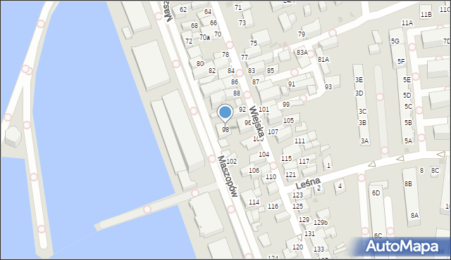 Hel, Wiejska, 98, mapa Hel