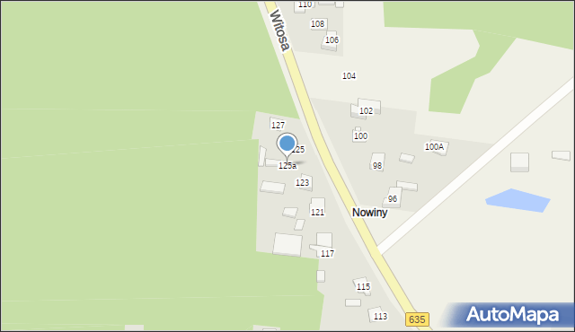 Helenów, Witosa Wincentego, 125a, mapa Helenów