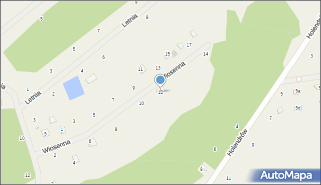 Holendry, Wiosenna, 12, mapa Holendry