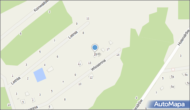 Holendry, Wiosenna, 15, mapa Holendry