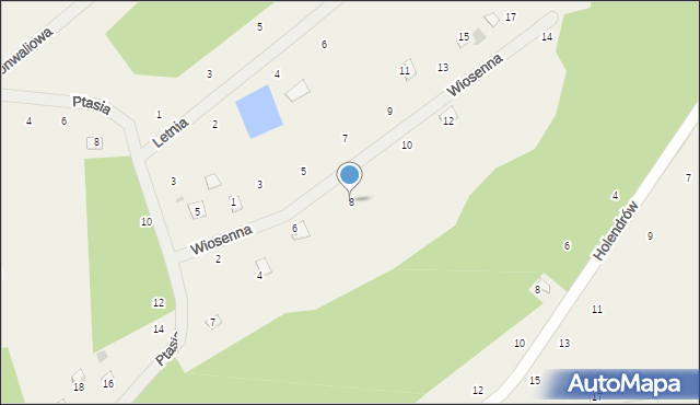 Holendry, Wiosenna, 8, mapa Holendry