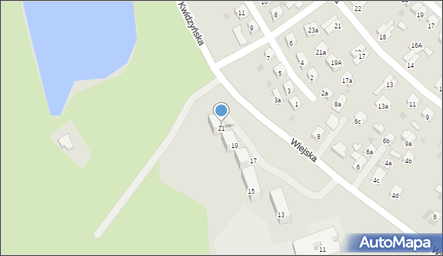 Iława, Wiejska, 21, mapa Iława