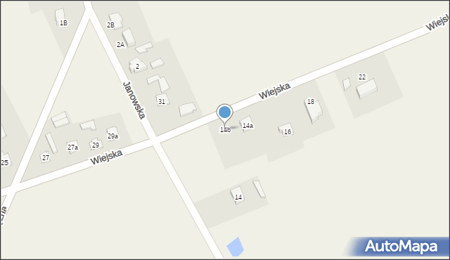 Iłowo-Wieś, Wiejska, 14b, mapa Iłowo-Wieś