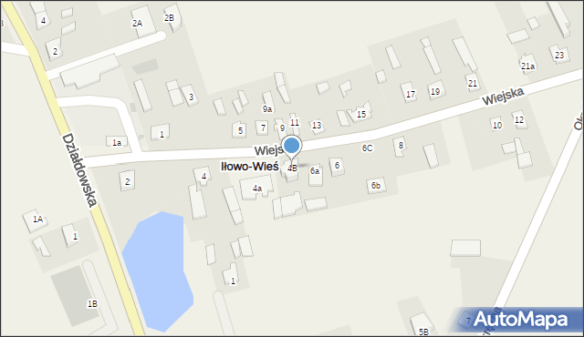 Iłowo-Wieś, Wiejska, 4B, mapa Iłowo-Wieś
