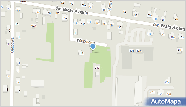 Imielin, Wierzbowa, 16, mapa Imielin